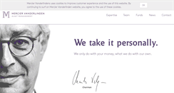 Desktop Screenshot of merciervanderlinden.com